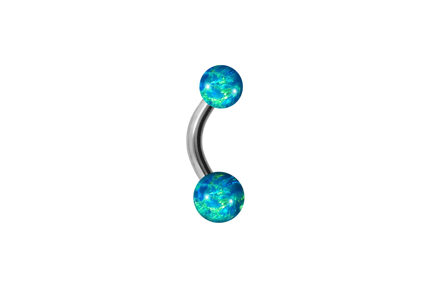 Titan Mini Bananabell Piercing SYNTHETISCHE OPALE